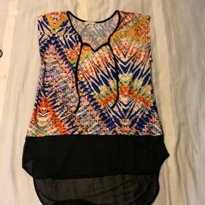 Beautiful abstract print blouse